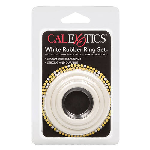 White Rubber Ring Set 3 pz - Calexotics