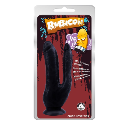 Dark Magic Dual Penis 7.7" - Rubicon - Chisa Novelties