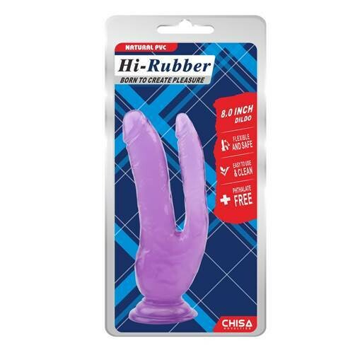 Hi-Rubber 8.0" Dildo - Chisa Novelties