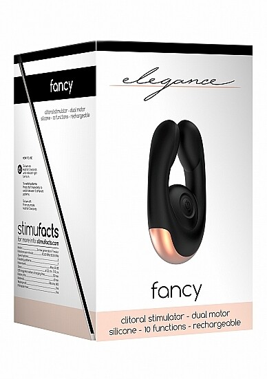 Dual Motor Clitoral Stimulator – Fancy – Black