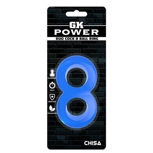 Duo Cock 8 Ball Ring - GK Power - Chisa Novelties