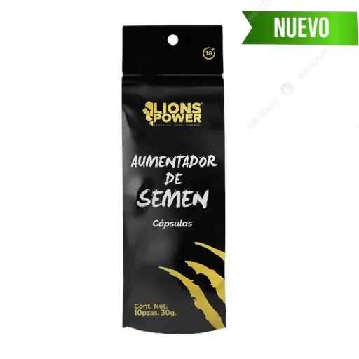 [AE-01] Aumentador de Semen - Lions Power - 10 cápsulas   