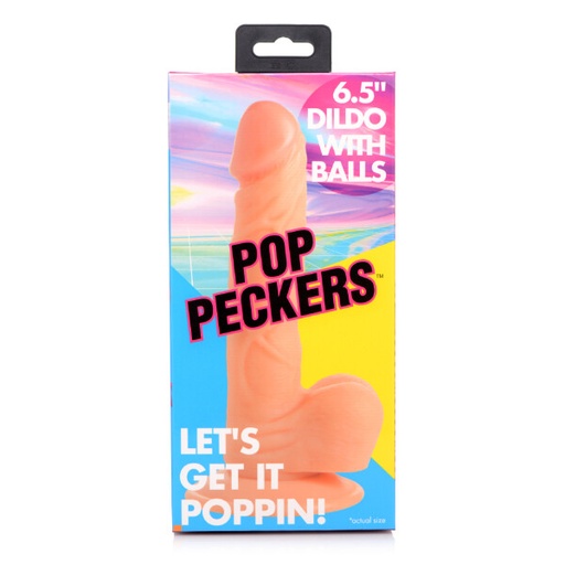 6.5" Dildo with Balls - Pop Peckers