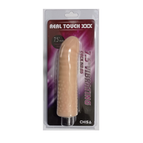 [CN-101846293] 7.5" Vibrating Cock No.05 - Real Touch XXX - Chisa Novelties