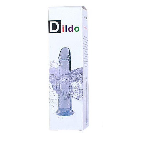 [QS-D023] Dildo Jelly Transparente 17 cm - Sex Toys