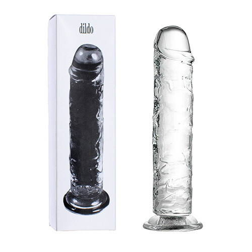 [QS-D008] Dildo Jelly Transparente 15 cm - Sex Toys