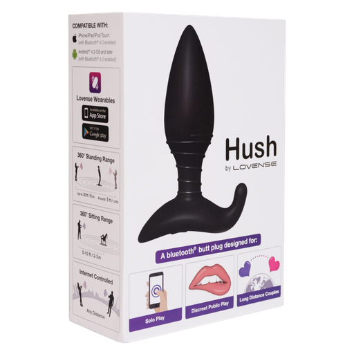 [714449810686] Hush - Lovense - black