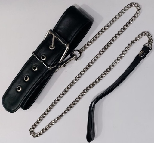 [BDSM-05] Collar Sencillo con Correa - Colores 